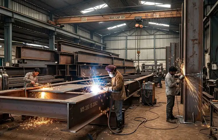 Robust steel structure fabrication tailored to diverse project requirements in Haryana.