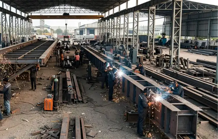 Custom-built metal components manufactured for industrial applications in Faridabad