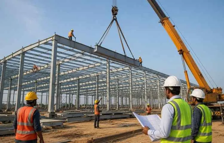Modern steel building systems supporting infrastructure growth in Noida