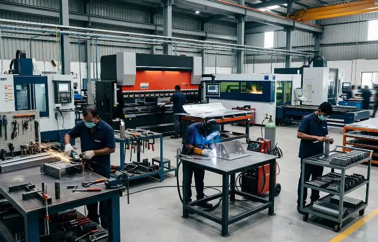 Expert fabrication of sheet metal components for machinery and equipment in Ahmedabad