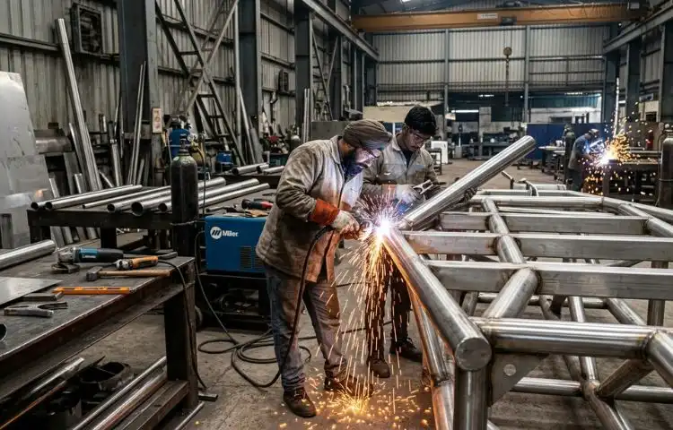 Corrosion-resistant stainless steel structures designed for long-term performance in Mumbai.