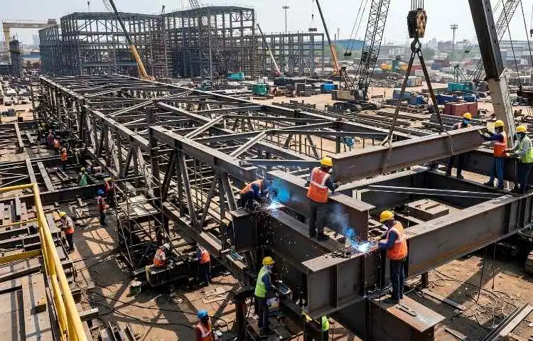 Expert structural steel fabrication for commercial and industrial developments in Kolkata