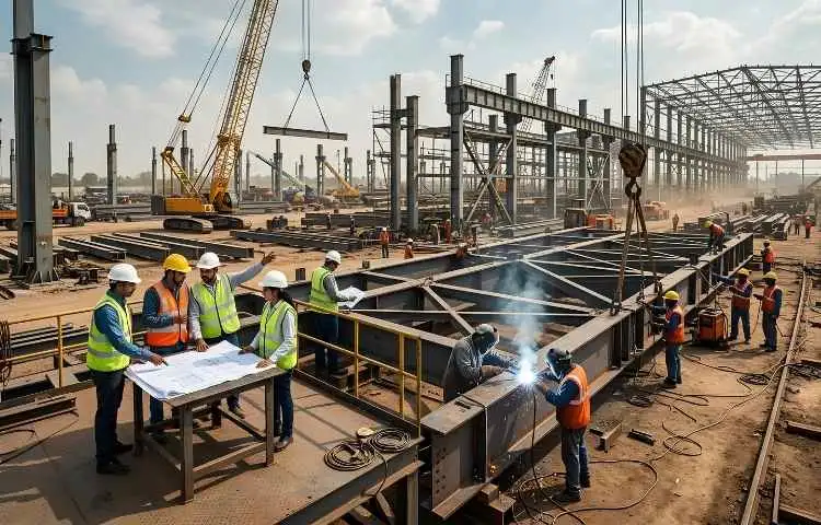 Engineered steel structures designed for modern construction needs in Bhubaneswar