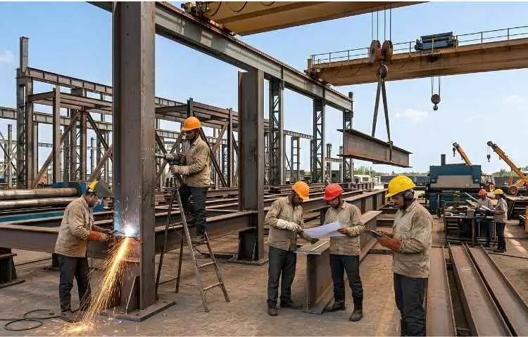 Durable steel framework solutions enhancing industrial growth in Faridabad.