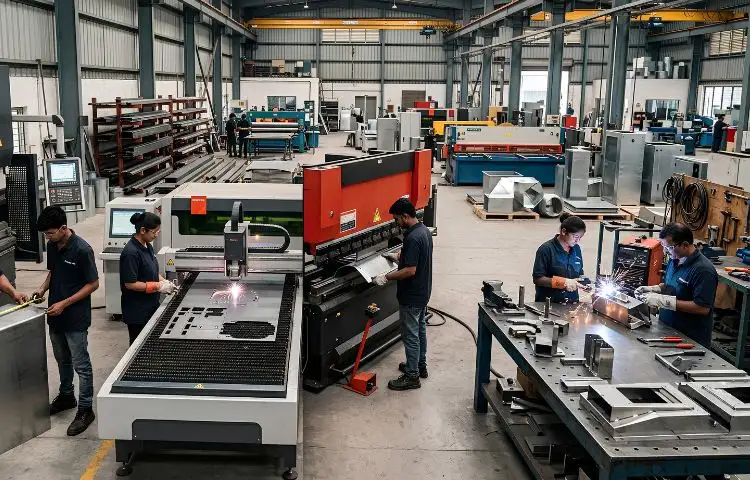 Premium sheet metal manufacturing services for diverse industrial sectors in Faridabad