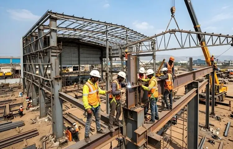 Expertly fabricated PEB structures for manufacturing and logistics sectors in Ahmedabad