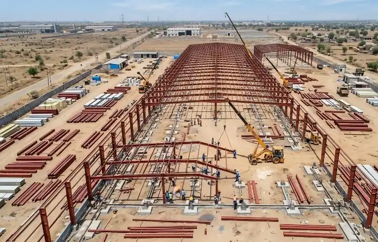 Advanced steel framework construction for large-scale developments in Haryana
